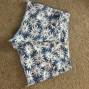 Harmony and HAVOC distressed shorts